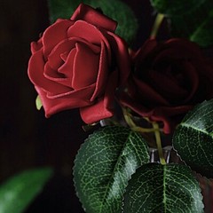 24 RED 2″ Mini FOAM ROSE Flowers Stems Wedding Events Decorations Supplies