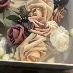 Ling’s Moment Wedding Homecoming Wrist Corsages Artificial Flowers Set of 4