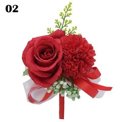 Wrist Flower Wedding Party Bridesmaid Groom Boutonniere Bride Gifts Rose Corsage