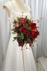 Autumn Apple Harvest Faux Silk Wedding Bouquet