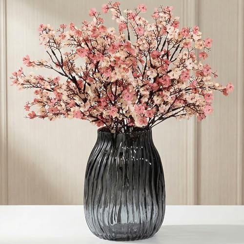 Baby’s Breath Artificial Flowers, Silk Gypsophila Faux Floral 6 Beige Brown
