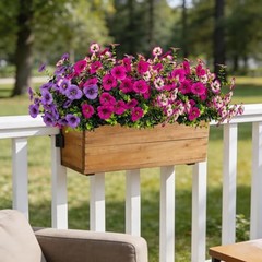 17 Inch Artificial Faux Pansy Flowers for Outdoor,Fake Pansies Flowers with