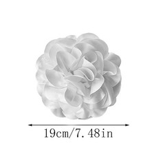 Big Flower Pins for Clothes Fabric Rose Flower Brooches for Women Large Delic…