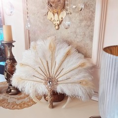 Unique Alternative Bridal Bouquet – Feather Fan Bouquet