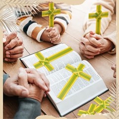 50 Pcs Palm Cross Palm Sunday Hand Held Portable Prayer Crosses 7.09 Inches