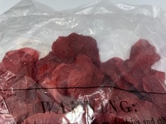 Oriental Trading Burgundy Fabric Rose Petals 200 Pieces per bag two bags