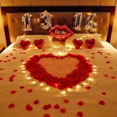 1200 PCS Artificial Silk Rose Petals Decoration for Romantic Night, Wedding,