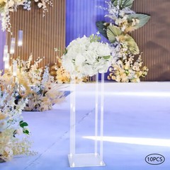 10 Pcs 7.87 inch Diameter Fake Flower Ball Arrangement Bouquet Party Centerpiece