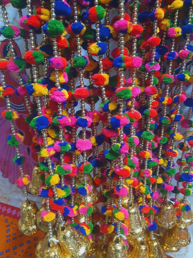 Indian Decoration Wedding Gralands pom pom Strings Home Event Articial Wholesale