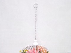 Wedding Decor Birdcages w/ Silk Flowers – Set Of 5