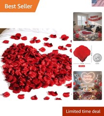 2000PCS Realistic Silk Rose Petals – Perfect for Weddings, Proposals & More