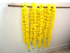 10 Pcs Lot yellow Home Decoratio Indian Marigold Flower Garland For Fluffy