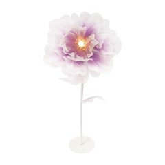 Automatic Blooming Flower Artificial Peony With Light Us Plug Home Decor Purple