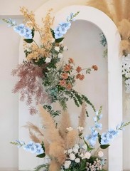 10PCS Gladiolus Artificial Flowers Baby Blue Artificial Flowers Light Blue