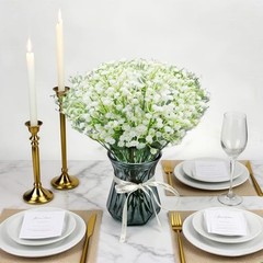 100 Pcs Artificial Baby’s Breath Flowers,Artificial Flowers Real Touch Fake