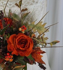 Autumn Gatherer Faux Silk Wedding Bouquet