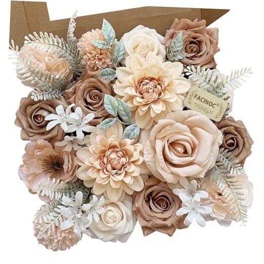 Roses Artificial Flowers Nude Fake Flower for DIY Wedding Nude Fake Flowers