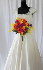Beautiful and Bright Spring Garden Faux Silk Wedding Bouquet