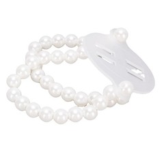 10 Pcs Pearl Wrist Corsage Bracelet Elegant White Pearl Elastic Wedding Band