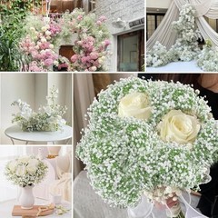 -Pcs Baby Breath Artificial Flowers Bulk，Artificial Babys Breath Flowers 120