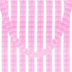 9.8ft Four-Leaf Garland, 9 Pack Tissue Paper Hanging Flower, Light Pink
