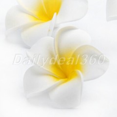 10/50pcs Wedding Party Artificial Foam Frangipani Flower Plumeria Decor Ornament