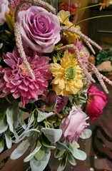 Professional Bridal Bouquet Silk Faux Flowers Colorful Spring Summer Loose Style