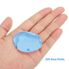 200 Pcs Silk Rose Petals, Artificial Flower Scatter Fake Rose Petals Sky Blue