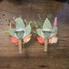 New Set Of 2 Wrist Corsage and Boutonniere Set for Wedding Prom Party Homecoming