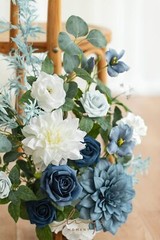 Ling’s Moment 17.5″ Tall Standing Artificial Flowers Arrangements 4 pcs Weddi…