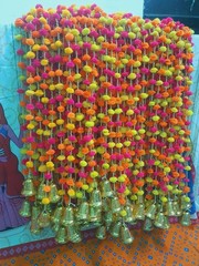 20 PC Multicolor Indian pom pom Christmas Wedding Decoration Mehndi functions