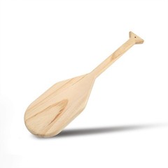 Pllieay 15 Inch Wooden Paddle, Unfinished Solid Pine Paddle with Oar Shape, N…