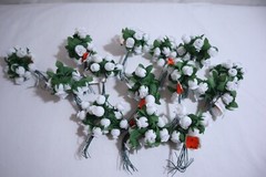 WHITE ROSES BUDS WEDDING SET ~