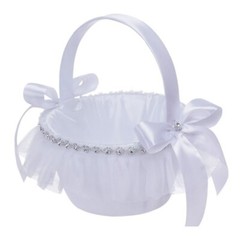 FREE Rose Petals With This Ring Pillow/Flower Girl Basket/Bridal Garter Toss Set