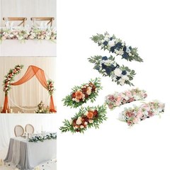 2x Wedding Arch Flowers Table Runner Centerpiece Garland for Craft Art Decor