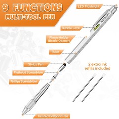 Valentines Day Gifts for Him- Gifts for Men, 9 in 1 Multitool Pen, Christmas …