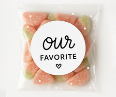 120 Pcs Wedding & Baby Shower Favor Stickers: 120 X Our Favorite Stickers, 1.6 –