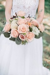 12pcs Roses Artificial Flowers Pink Fake Roses Flowers with Long 12PCS Blush