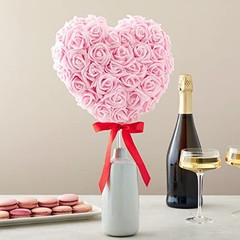 Artificial Flowers Foam Rose Heads – 3 x 1.2 in, Mixed Pink Shades, 100 Pack
