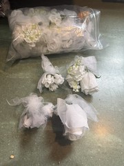 30pc White Wedding Artificial Flowers Arrangements Bouquet