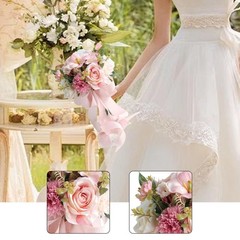 Wedding Bouquet Toss Bouquet Ornament Decorative Floral Centerpiece for Ceremony