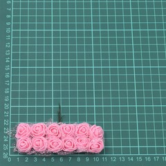 144Pcs Mini PE Foam Rose Heads Red Lace Flowers DIY Wedding Home Decor 2cm