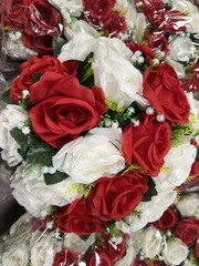 10pcs Flower kissing Balls for Wedding Centerpieces, Spring Roses Fake Flower