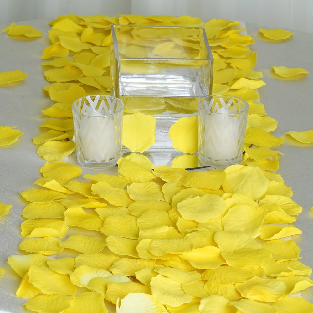 2000 Yellow Silk Rose PETALS Wedding Party Decorations Supplies WHOLESALE SALE