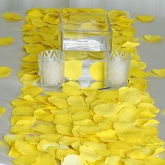 2000 Yellow Silk Rose PETALS Wedding Party Decorations Supplies WHOLESALE SALE
