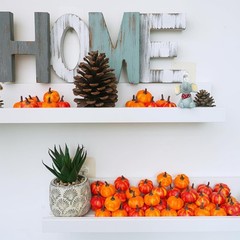 Winlyn 64 Pcs Mini Fall Artificial Harvest Pumpkins Orange Faux Foam