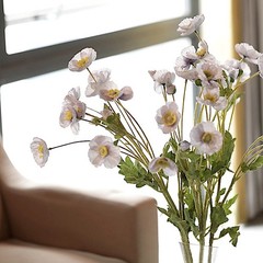 LAVENDER 2 Bushes 33″ Stem Silk Artificial Poppy FLOWER SPRAYS Party Decorations