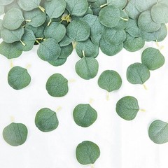 200 FROSTED GREEN Artificial Greenery Eucalyptus LEAVES Party Events Decorations