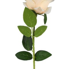Long Stem Rose Flower Fake Wedding Centerpieces Bridal Bouquet Arrangement IVORY