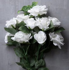 New 12 Pack White Rose Bush by Ashland from Michaels artificial flowers